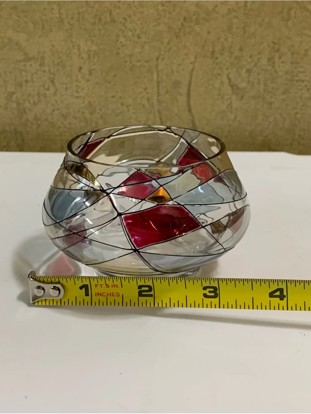 PARTYLITE Tiffany Tealight mosaic Candle Holder P0281 NEW in Box